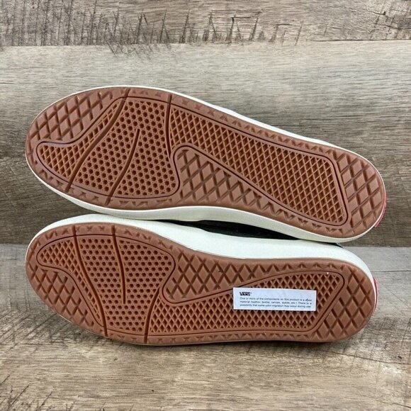 VANS The Lizzie Quilted Grape Leaf Green Skate Shoes Women's 10.5 Men's 9 NEW - Picture 8 of 10